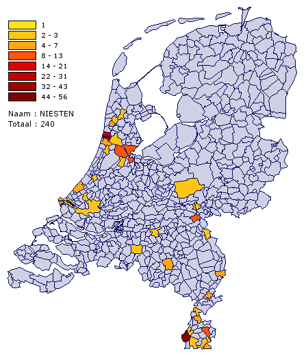 Niesten in Nederland